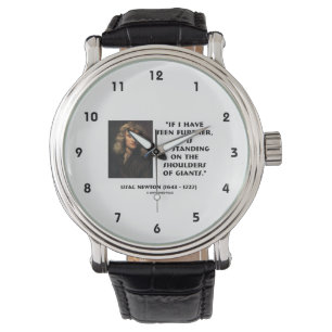 Montre Newton Se Pose Sur Les Épaules Des Géants