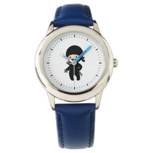 Montre Ninja minuscule tenant l'étoile de lancement