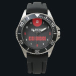 Montre No Excuses Just Results Black<br><div class="desc">Stay motivated every day with this bold No Excuses Just Results watch. Designed with a clean black background, strong red motivational text, and a mix of black and red numbers, this clock creates a powerful and energetic fitness aesthetic. The phrase “NO EXCUSES JUST RESULTS” stands proudly in the center, reminding...</div>