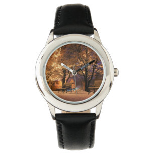 Montre Noël, coloré, couleurs arc-en-ciel, avent, arbre