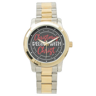 Montre Noël commence avec le Christ-65772