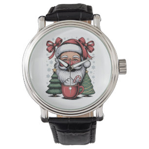 Montre Noël Rouge Coquette Père Noël Noël