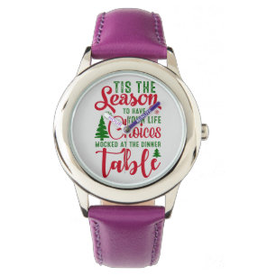 Montre Noël saison de design de choix