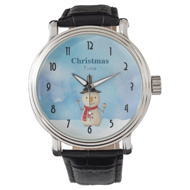 Montre Noël Snowman Waving And Smiling (devant)