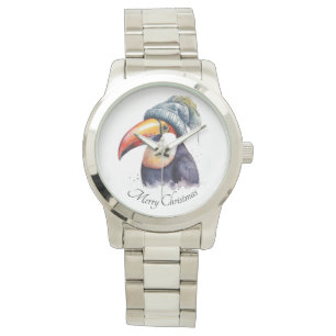 Montre Noël Toucan, personnalisable