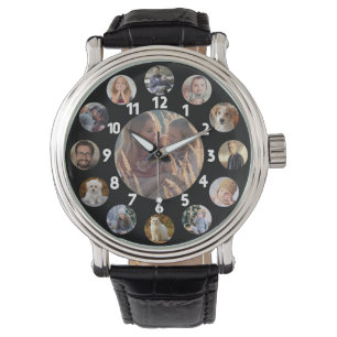 Montre Noir des images d'Instagram du collage 13 de