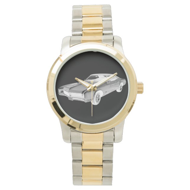 Montre Noir Et Blanc 1967 Buick Riviera Pop Art (devant)