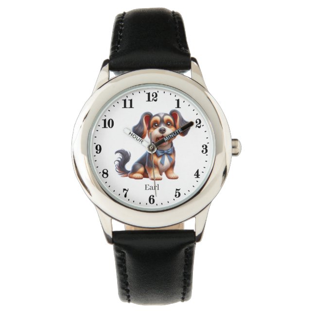 Montre Nom d'ajout de chien cool (devant)