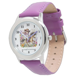 Montre Nom d'ajout de la formation de cowgirl mignonne