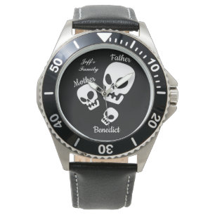 Montre Nom de famille du citrouille d'Halloween jack-o-la
