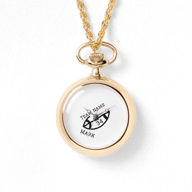 Montre nom de l'équipe ajouter nom du joueur date sports (Recto)