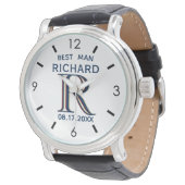 Montre Nom de monogramme personnalisé Meilleur Mariage de (Incliné)