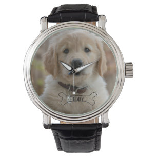 MONTRE NOM DE PHOTO DE CHIOT CHIEN OS MEILLEUR CHIEN MAMA