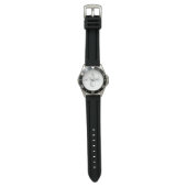Montre Nom de script élégant Monogramme personnalisé init (Plat)