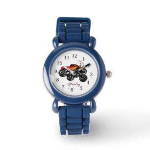 Montre Nom des Garçons Noirs Rouges - Camion Monster Pers