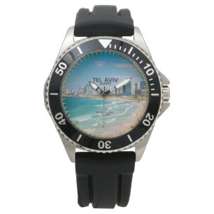 Montre Nom fait sur commande de plongée de photo de vill