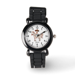 Montre Nom personnalisé cool Cowboy sur cheval