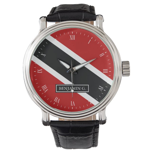 Montre Nom personnalisé de l'indicateur Trinidad (devant)