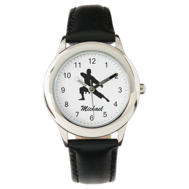 Montre Nom personnalisé Karate / Taekwondo / judo (devant)