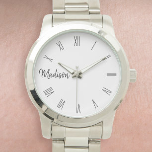 Montre Nom personnalisé Numéro romain