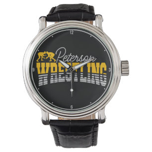 Montre NOM personnalisé Wrestling School Team Wrestler