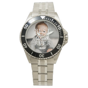 Montre Nom photo Meilleur papa jamais