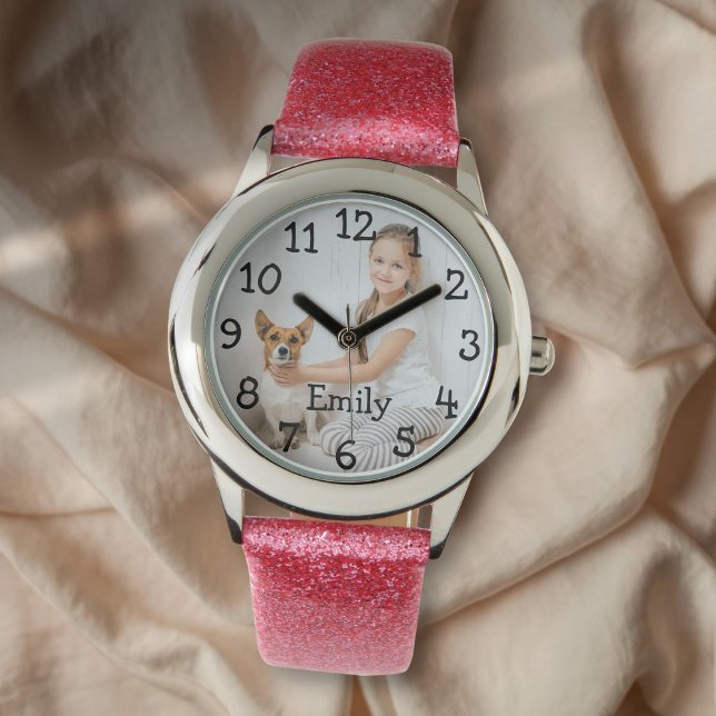 Montre Nom photo personnalisé (Personalized Photo Name Watch)