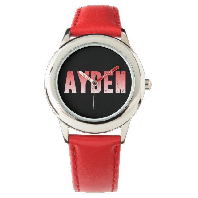 Montre Nom rose Ayden (devant)