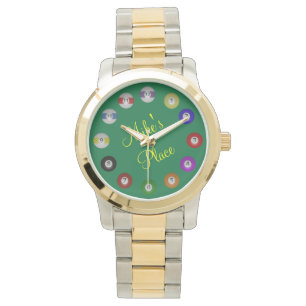Montre Nombres de billard sur des boules