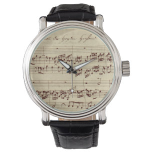 Montre Notes de musique ancienne - Feuille de musique Bac