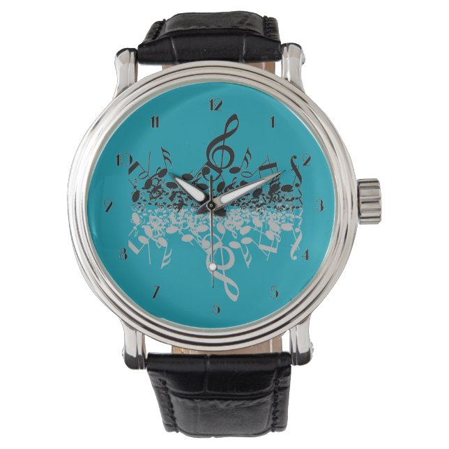 Montre Notes de musique rien que Treble Wrist Watch 2 (devant)