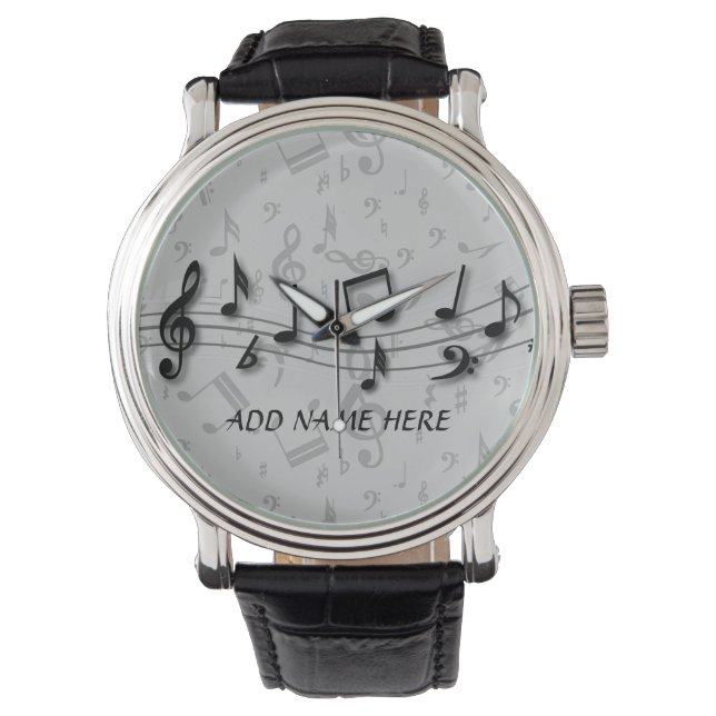 Montre Notes musicales de Personnalized (devant)