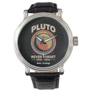Montre N'oubliez jamais Pluto 1930-2006 drôle espace rétr