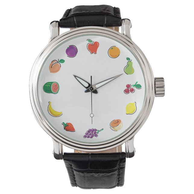 Montre Nourriture pour la pensée_Totalement Fruité_Cercle (devant)