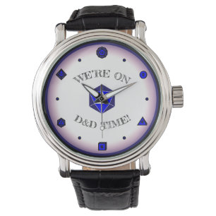 Montre Nous sommes à l'heure de D&D - BLUE