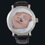 Montre Nouveau bébé photo eWatch Watch<br><div class="desc">Portez une photo de votre nouveau bébé sur votre montre pour que tout le monde puisse la voir. Ajoutez votre propre photo de nouveau-né.</div>