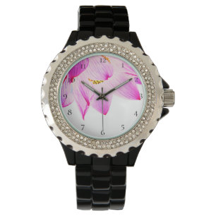 Montre Nouveau nénuphar de fleur de Lotus d'âge de *~*