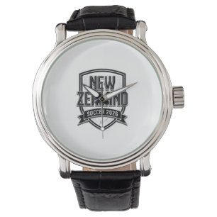 Montre Nouvelle-Zélande Football 2026 Football Bold Typog
