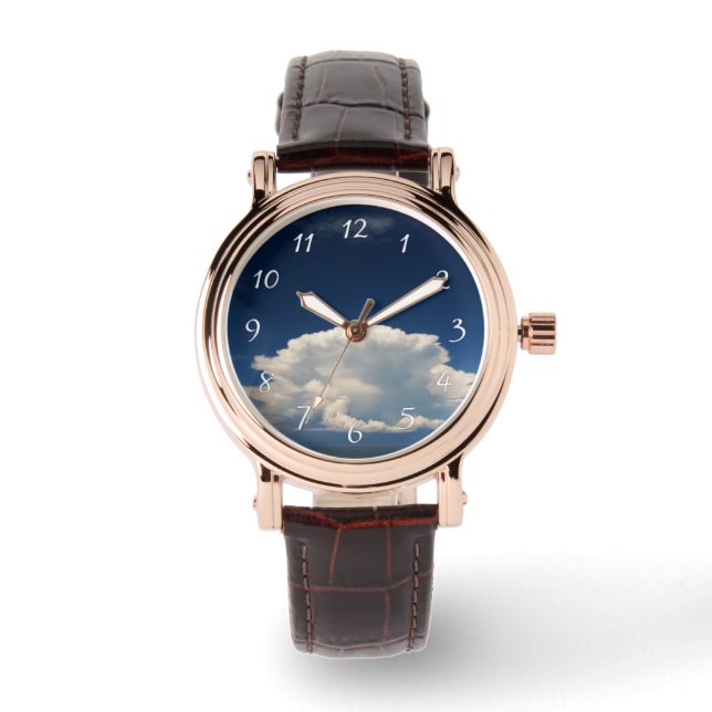 Montre Nuage Blanc Gonflé            (Recto)