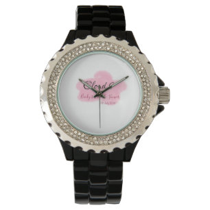 Montre Nuage neuf rouge pastel mariage nommédate
