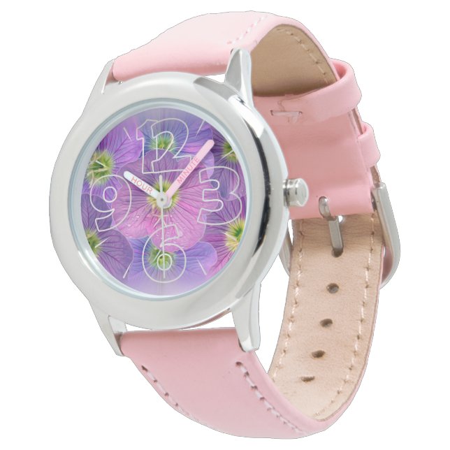 Montre Nuances de violet (Incliné)