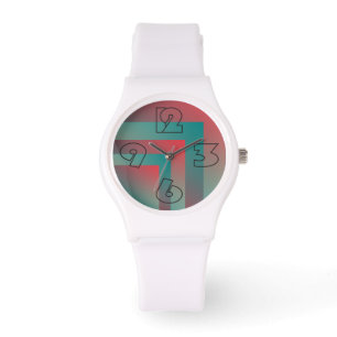 Montre nuances turquoises coralliennes