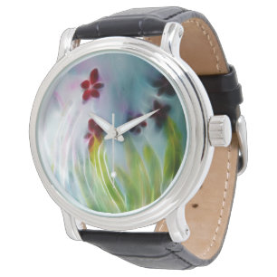 Montre numérique des fleurs du printemps