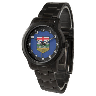 Montre Numéro graphique du drapeau de l'Alberta