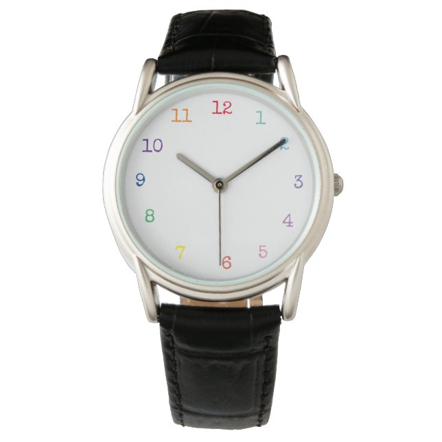 Montre numéros de couleur horloge (devant)