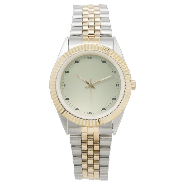 Montre Numéros de surdimensionnement Unisex Gold (devant)