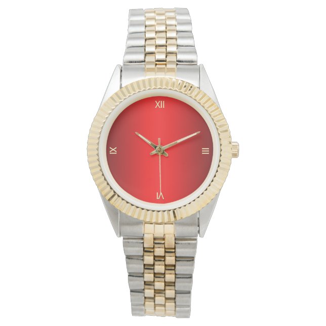Montre Numéros d'or rouge (devant)