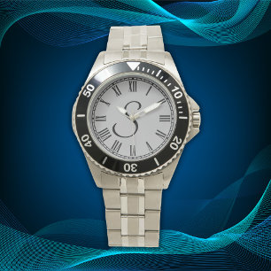 Montre Numéros minimaux simples initiaux monogrammes roma