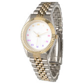 Montre Numéros Romains Matellic Moderne Bracelet élégant (Incliné)