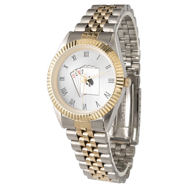 Montre Numéros romains noirs (Incliné)